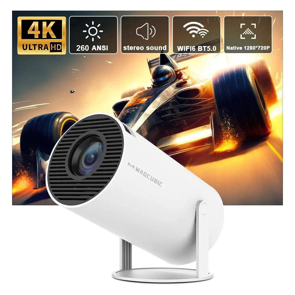 Smart Home Portable Projector Gray - Onyxify